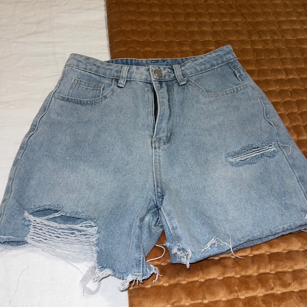 High waist mom shorts